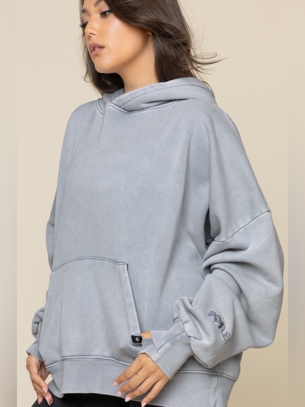 Popflex Boxy Boyfriend Hoodie - Vintage Blue Mist